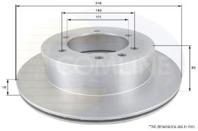 COMLINE ADC0245V - DISCO FRENO COMLINE