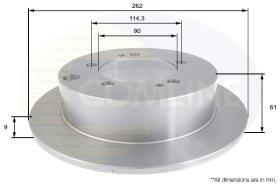 COMLINE ADC0368 - DISCO FRENO COMLINE