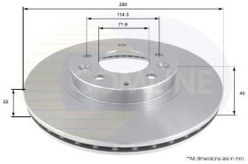 COMLINE ADC0462V - DISCO FRENO COMLINE