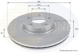 COMLINE ADC0470V - DISCO FRENO COMLINE