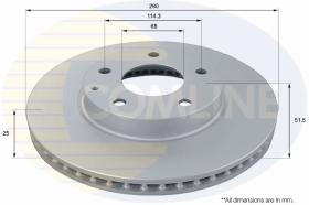 COMLINE ADC0478V - DISCO FRENO REVESTIDO COMLINE