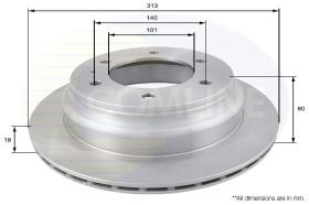 COMLINE ADC0708V - DISCO FRENO COMLINE