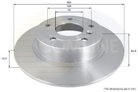 COMLINE ADC1307 - DISCO FRENO REVESTIDO COMLINE