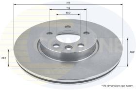 COMLINE ADC1441V - DISCO FRENO REVESTIDO COMLINE