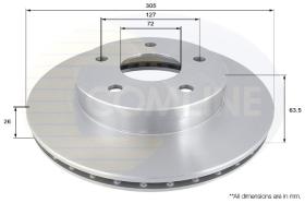 COMLINE ADC2303V - DISCO FRENO COMLINE