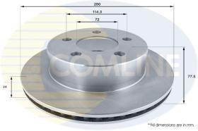 COMLINE ADC2327V - DISCO FRENO COMLINE