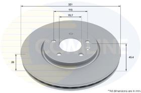 COMLINE ADC2968V - DISCO FRENO REVESTIDO COMLINE