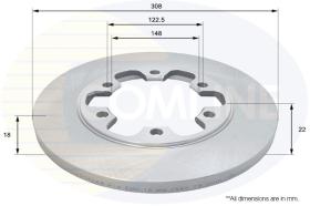 COMLINE ADC1269 - DISCO FRENO REVESTIDO COMLINE