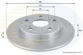 COMLINE ADC01145 - DISCO FRENO REVESTIDO COMLINE