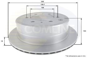 COMLINE ADC0159V - DISCO FRENO COMLINE