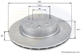 COMLINE ADC0278V - DISCO FRENO COMLINE