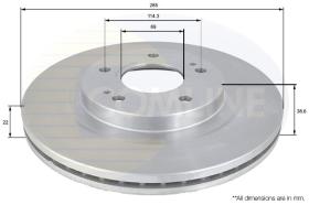 COMLINE ADC0361V - DISCO FRENO REVESTIDO COMLINE