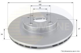 COMLINE ADC0437V - DISCO FRENO COMLINE