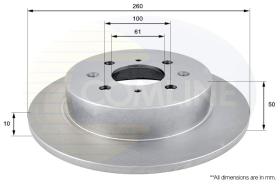 COMLINE ADC0543 - DISCO FRENO REVESTIDO COMLINE