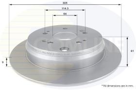 COMLINE ADC0556 - DISCO FRENO REVESTIDO COMLINE