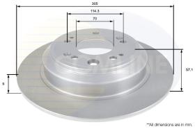 COMLINE ADC0567 - DISCO FRENO REVESTIDO COMLINE