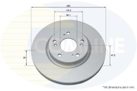 COMLINE ADC0572V - DISCO FRENO REVESTIDO COMLINE