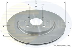 COMLINE ADC0936V - DISCO FRENO REVESTIDO COMLINE