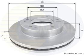 COMLINE ADC1049V - DISCO FRENO COMLINE - SUST.  ADC1006V