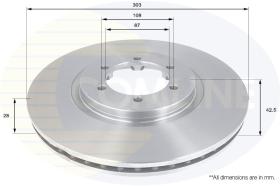 COMLINE ADC1084V - DISCO FRENO COMLINE - SUST.  ADC1068V