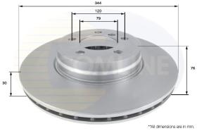 COMLINE ADC1322V - DISCO FRENO REVESTIDO COMLINE