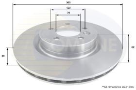 COMLINE ADC1328V - DISCO FRENO REVESTIDO COMLINE