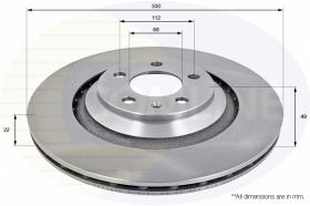 COMLINE ADC1491V - DISCO FRENO REVESTIDO COMLINE