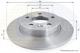 COMLINE ADC1668 - DISCO FRENO REVESTIDO COMLINE