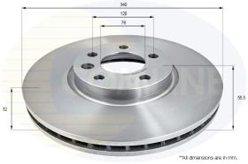 COMLINE ADC2610V - DISCO FRENO REVESTIDO COMLINE