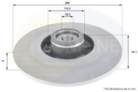 COMLINE ADC3014 - DISCO FRENO REVESTIDO COMLINE