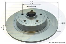 COMLINE ADC3028 - DISCO FRENO REVESTIDO COMLINE