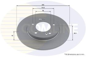 COMLINE ADC4064 - DISCO FRENO REVESTIDO COMLINE