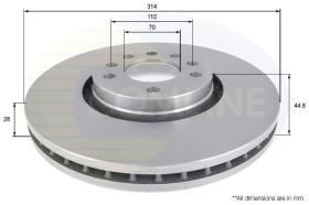 COMLINE ADC1135V - DISCO FRENO COMLINE