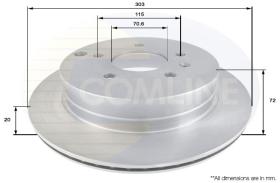 COMLINE ADC1147V - DISCO FRENO REVESTIDO COMLINE