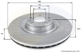 COMLINE ADC2607V - DISCO FRENO REVESTIDO COMLINE