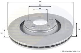 COMLINE ADC1485V - DISCO FRENO REVESTIDO COMLINE