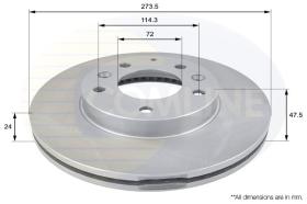 COMLINE ADC0443V - DISCO FRENO REVESTIDO COMLINE