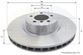 COMLINE ADC1341V - DISCO FRENO REVESTIDO COMLINE- SUST.  ADC1284V