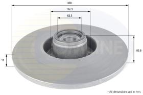 COMLINE ADC3024 - DISCO FRENO REVESTIDO COMLINE