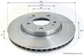 COMLINE ADC0383V - DISCO FRENO COMLINE