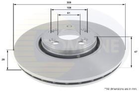 COMLINE ADC1576V - DISCO FRENO REVESTIDO COMLINE