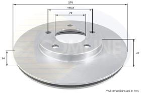 COMLINE ADC0442V - DISCO FRENO COMLINE