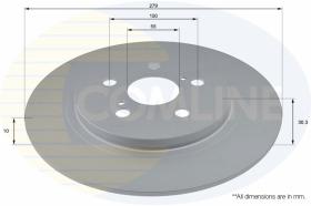 COMLINE ADC2814 - DISCO FRENO REVESTIDO COMLINE