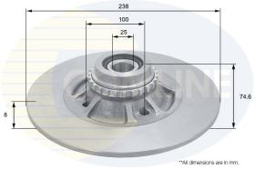 COMLINE ADC3026 - DISCO FRENO COMLINE