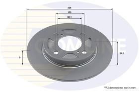 COMLINE ADC4048 - DISCO FRENO REVESTIDO COMLINE- SUST.  ADC4050