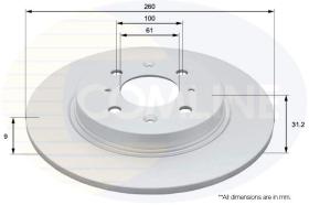 COMLINE ADC0570 - DISCO FRENO REVESTIDO COMLINE