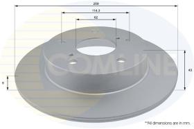 COMLINE ADC0937 - DISCO FRENO REVESTIDO COMLINE