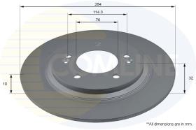 COMLINE ADC2846 - DISCO FRENO REVESTIDO COMLINE