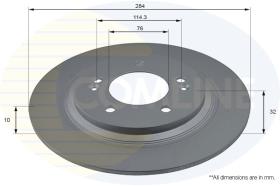 COMLINE ADC2846 - DISCO FRENO REVESTIDO COMLINE