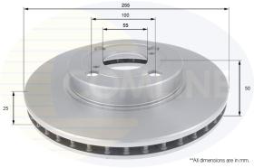 COMLINE ADC01117V - DISCO FRENO REVESTIDO COMLINE